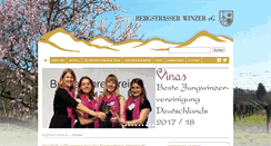 Desktop Screenshot of bergstraesserwinzer.de